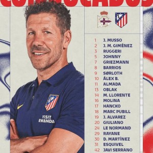 皇冠体育-马竞国王杯大名单：格列兹曼、小蜘蛛领衔，加拉格尔缺席